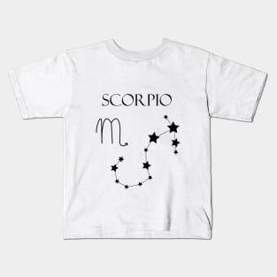 Scorpio Zodiac Horoscope Constellation Sign Kids T-Shirt